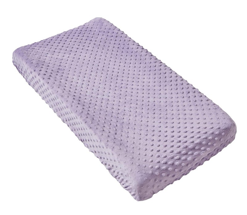 DONOMILO Changing Pad Cover Super Soft Dots Skin-Friendly Breathable Wipeable Changing Table Sheets for Baby Boy and Baby Girl (Lavender) - Image 2
